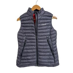 Rab women's Thermo Recycled Microlight Down Vest navy size‎ Small
